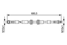 BREMSSCHLAUCH FÜR MERCEDES-BENZ GLE (W166) - BOSCH 1 987 481 734