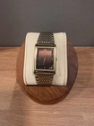 Vintage Seiko Quartz Tank Watch Gold Tone Dial Mens Womens Japan