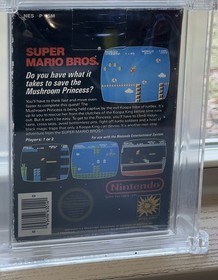 NES SUPER MARIO BROS. 1985 CIB 7.5 WATA GRADED HANGTAB /NES GAMES / GRADED GAMES