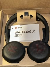 New Poly Voyager 4320 UC Wireless Over-Ear Bluetooth Headphones Black 4320 UC
