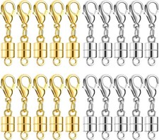 Magnetic Necklace Clasps and Closures 20 PCS Gold and Silver Clasp for Neckla...