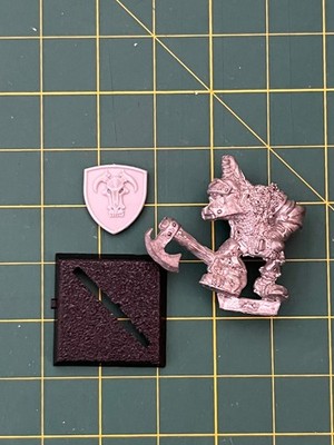 GW Citadel Warhammer Fantasy Battle Orc Command (Leader) 1987 rare OOP *b