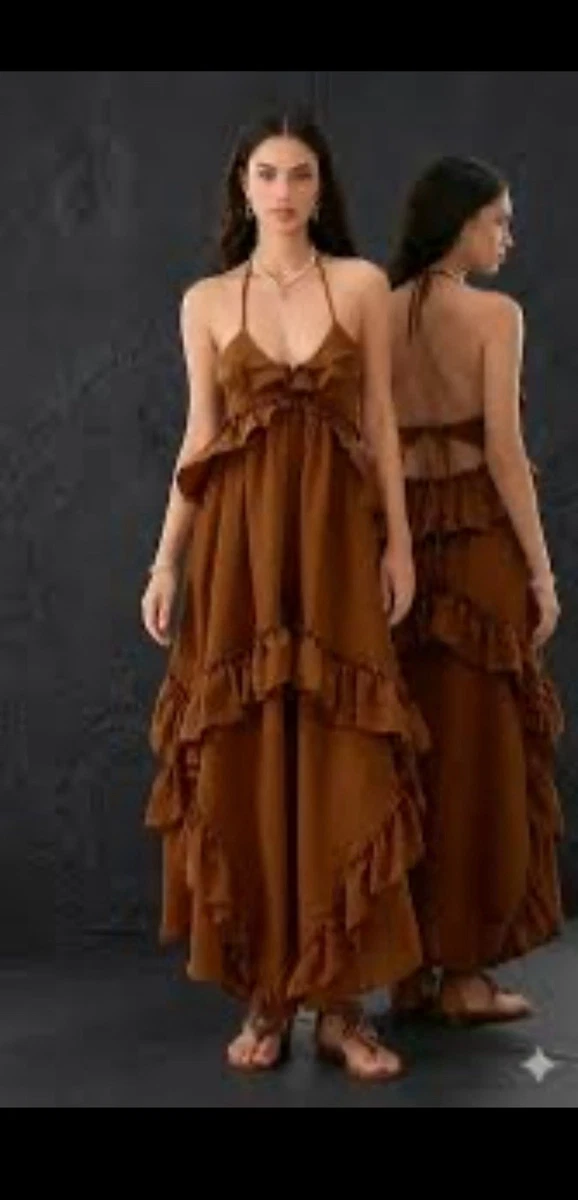 midi boho dress Black Boho Maxi Dress main image 1