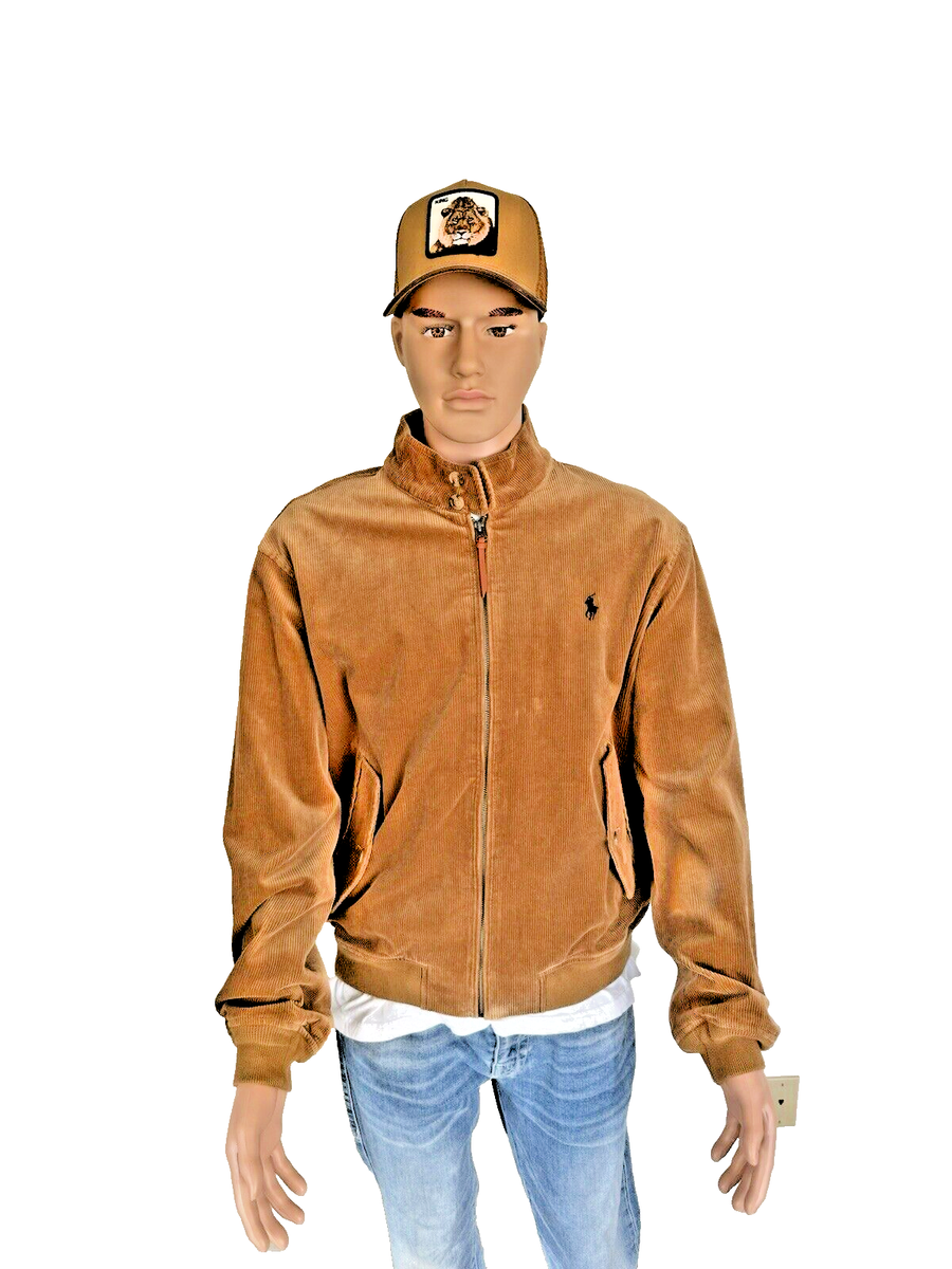 Polo Ralph Lauren Corduroy Lined Stretch Barracuda Bomber Jacket
