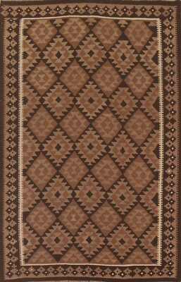 Nomadic Reversible Kilim Oriental Area Rug Wool Flat-weave Tribal Carpet 7'x10'