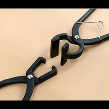 Leather Craft Steel Pressurized Edge Glat Tongs Wide Mouth Press Flat Nose Plier