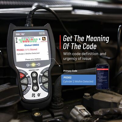 5210 Newest 2022 Obd2 Scanner Diagnostic Tool Read/erase Abs Codes