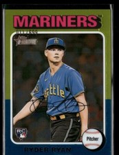 Ryder Ryan RC 2024 Topps Heritage #326 Chrome 011/699 Seattle Mariners