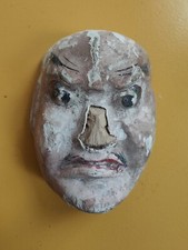 Masque de nô théâtre bois polychrome / Japon XIXème 🍒
