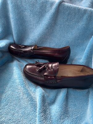 Cole Haan Men\'s Burgundy Brown Tassel Leather Loafers Size 11 1/2 Cole Haan Men main image 2