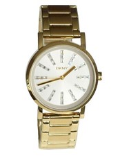 DKNY Damen Armbanduhr NY2417  Damenuhr Watch Farbe: gelbgold