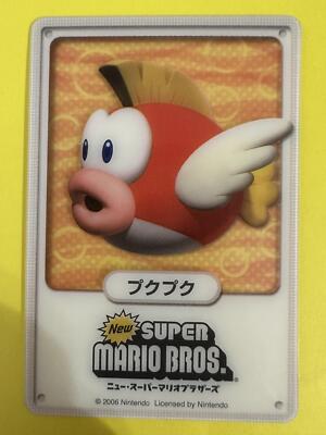Cheep cheep Super Mario Bros Clear Card 2006 Very Rare japanese F/S