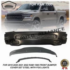 For 2019-2024 RAM 1500 Front Bumper Cover Kit Assembly wi/ Fog Light Complete US