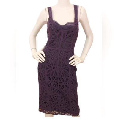 Vintage Betsey Johnson Silk Lace Halter Blue Pencil Dress Size 8 Medium |  eBay