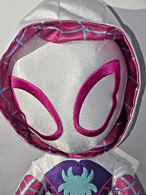 Marvel Spidey Amazing Friends GHOST-SPIDER Plush Doll Sound Effects **EUC**