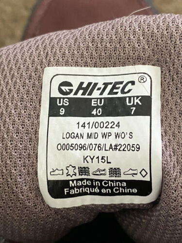 Botas de senderismo Hi-Tec Logan Mid impermeables para mujer talla 9 - Imagen 9 de 15