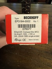 New Open Box BECKHOFF EP3184-0002 PLC module
