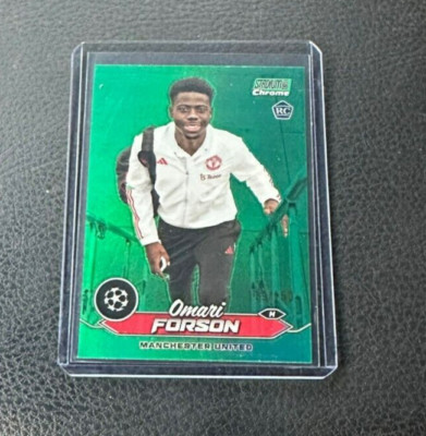2023-24 Topps Stadium Club Chrome Omari Forson Rookie Green Refractor 119/150
