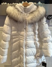 Laundry White Winter Coat With Hood. New