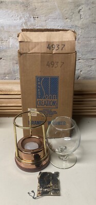 Vintage Ernest Sohn #4937 Brandy Warmer Copper In Original Box Hang Tag MCM