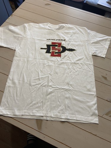 SDSU Aztecs Pride Alumni Men’s T Shirt White Size Large - Afbeelding 1 van 7