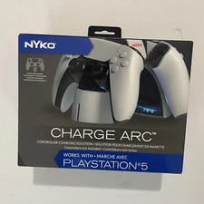 Nyko Charge Arc for PlayStation 5 - Aesthetic Charging Station for PlayStation