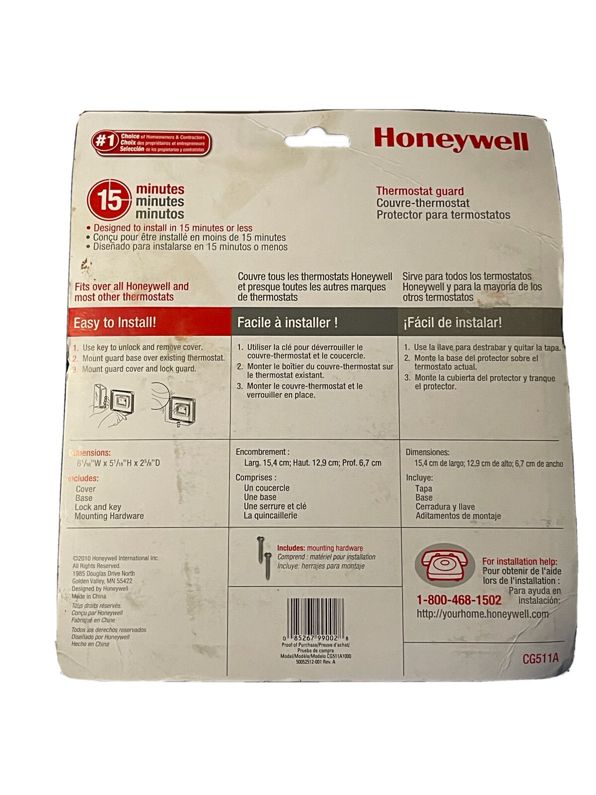 HoneywellThermostat GuardCG511ANew eBay