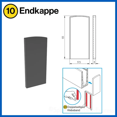 Bodenprofil Eco Ganzglasgeländer Glasgeländer Geländer Glas Alu 1,0kN Aufgesetzt - Bild 20 von 54
