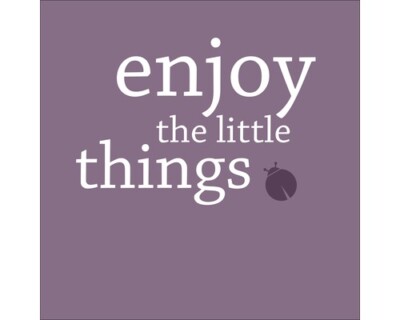 Glasbild Enjoy The Little Things 20x20 cm GLA996