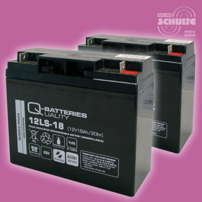 2 Stück Blei Akku Batterien 12V 18Ah für APC Smart UPS SU1400INET USV Anlage