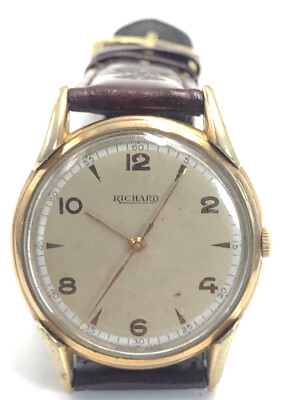 Richard Herrenarmbanduhr mit neuem Lederarmband