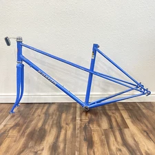 Vintage Kamra Aero II Road Bike Frame Fork 19 inch Large Blue Rare