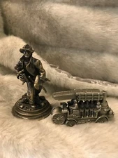 Red Hats of Courage Fireman Acts Of Courage Vanmark Pewter Numbered Firefighter