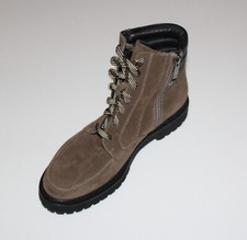 AQUATALIA MAYRA TAUPE/BLACK WATHERPROOF LEATHER BOOT US 9.5