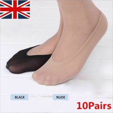10 PAIRS  SHOE LINERS FOOTSIES WOMENS LADIES GIRLS INVISIBLE SKIN THIN SOCKS New