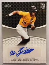 2022 Leaf Perfect Game National Showcase Adrian Lopez Dieppa BLACK Auto 43/50