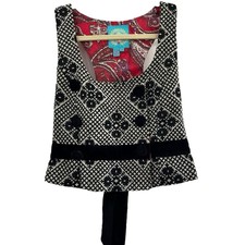 Plenty By Tracy Reese Women's Black & White Vest Sz 4