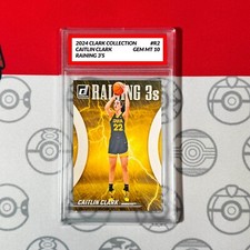 Graded 10 Caitlin Clark 2024 Panini Collection Donruss Raining 3s Insert #R2