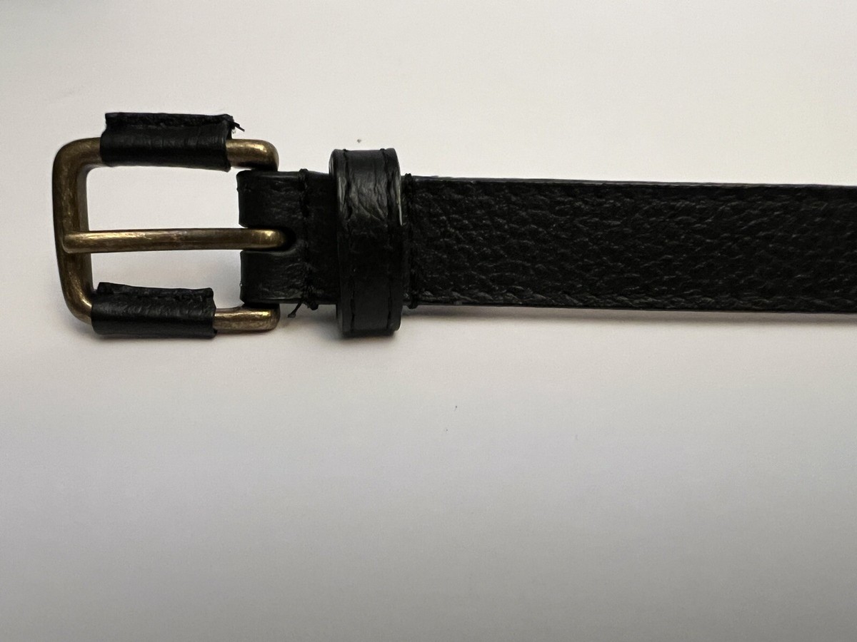 Talbots Skinny Black Leather Belt - Women display picture 3