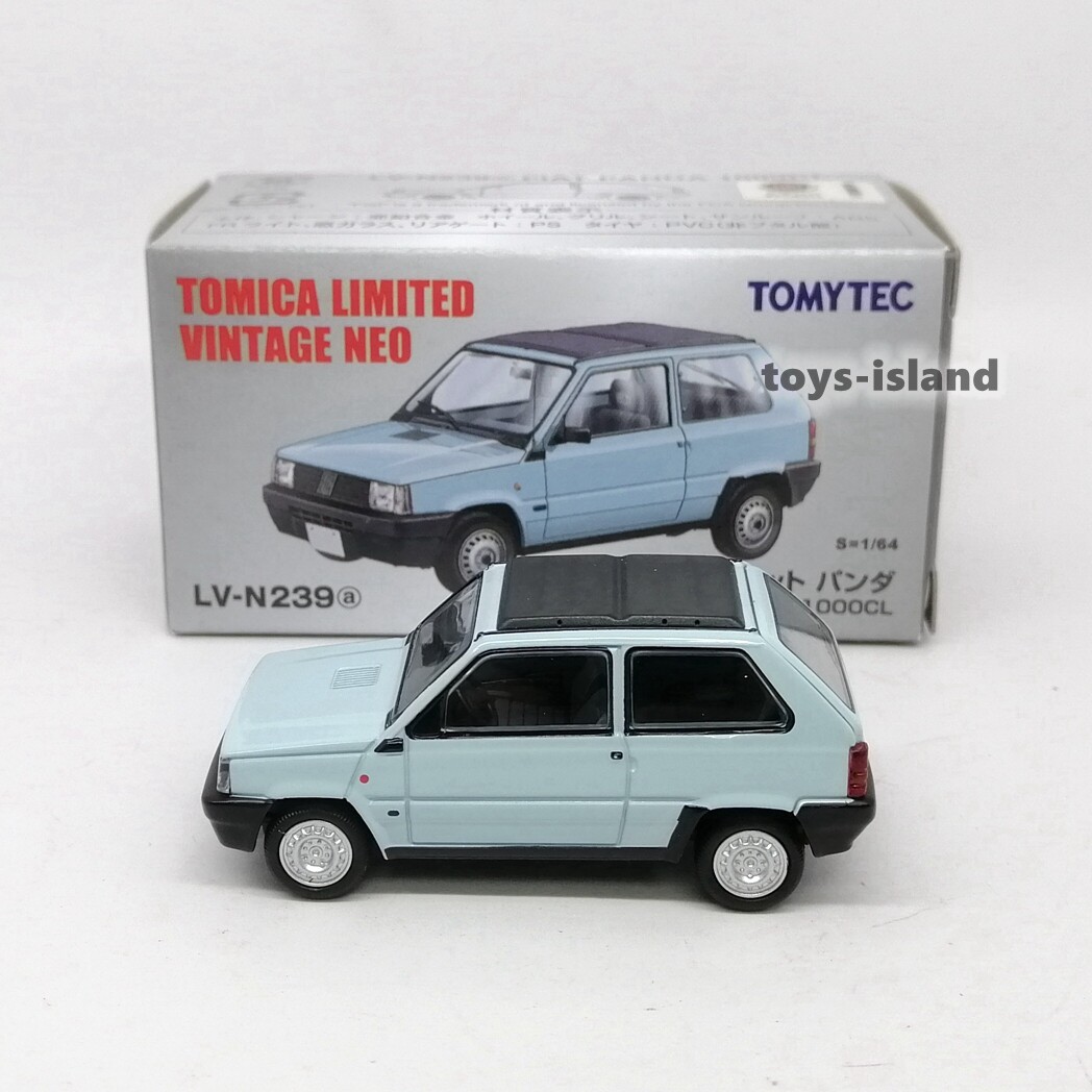 Minicar 1/64 LV-N239a Fiat Panda 1000 cl (Light Blue) Tomica Limited  Vintage NEO [318330], Toy Hobby