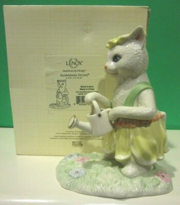 LENOX FLOWERING FELINE CAT Spring Easter -- -- NEW in BOX