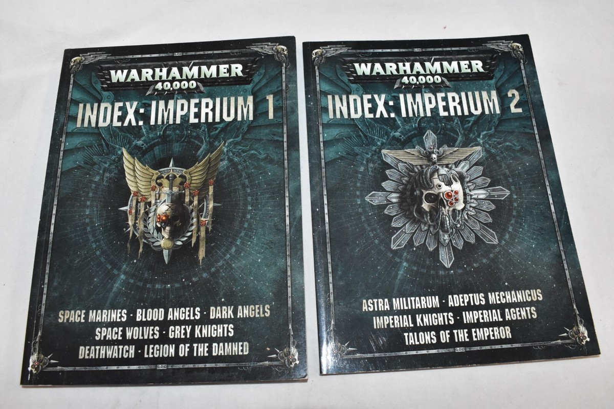 Warhammer 40K Index Imperium 1 & 2 Games Workshop NEWOTHER 