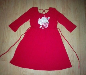 vestido vermelho tamanho 8