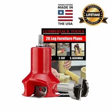 Lumberjack Tools 1-1/2" Home Beginner's Kit HSBK1 Log Furniture Tenon Cutter