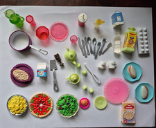 Dollhouse Kitchen food accessories big lot 43 pcs