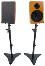 Pair Rockville RockShelf 68C 6.5" Home Bookshelf Speakers Adjustable Stands