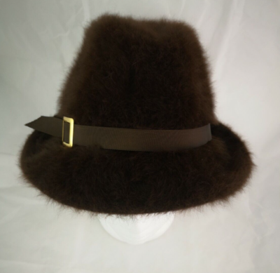 Vintage Kangol Bucket Hat Brown Furgora Made in England Vintage Kangol Furgora Bucket Hat, Angora Blend, Made in  main image 2