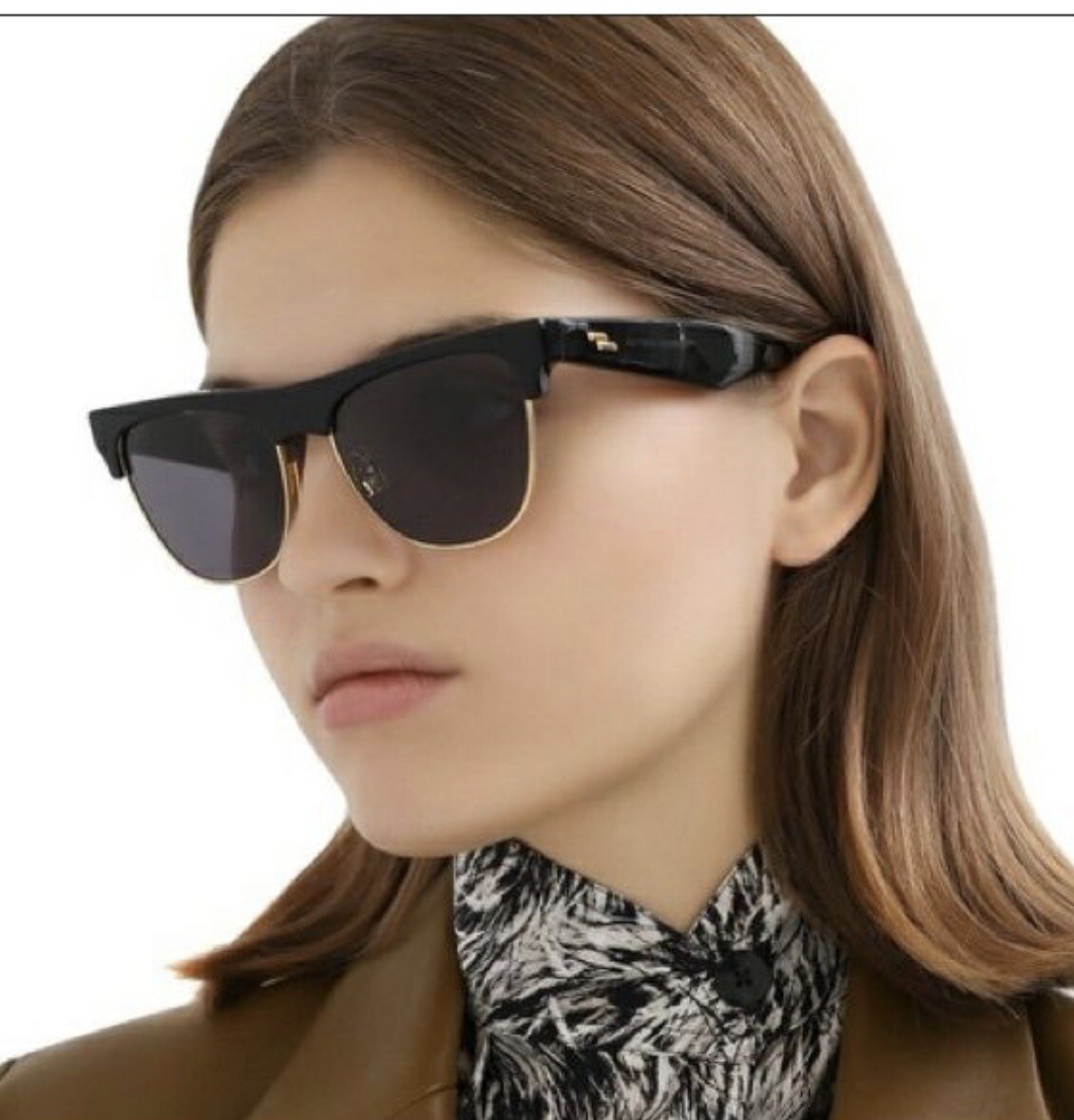 NEW BOTTEGA VENETA BV1003S 001 UNISEX SUNGLASSES BOTTEGA VENETA NEW BOTTEGA VENETA BV1003S 001 SQUARE BLACK GREY UNISEX  main image 3