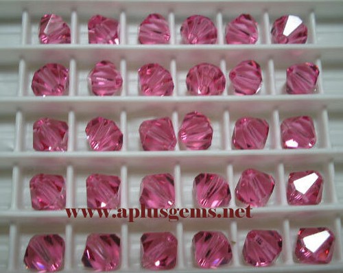 Authentische Swarovski Kristall #5301, #5328 3 mm Doppelkegel Perlen 60 Stck. Farbe auswählen  - Bild 24 von 30