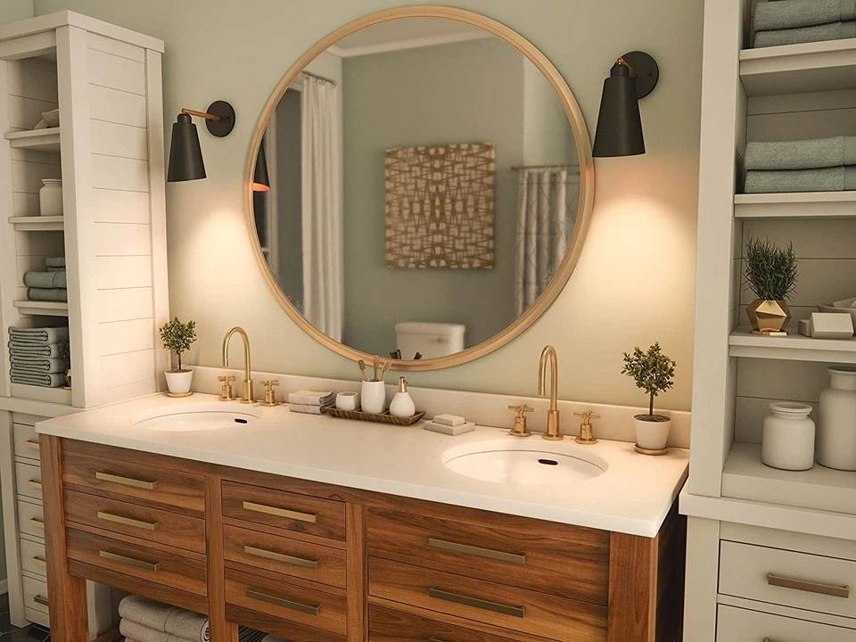 Aplique de pared Kenroy Home 12"" negro mate/bronce antiguo Foto 4 de 4